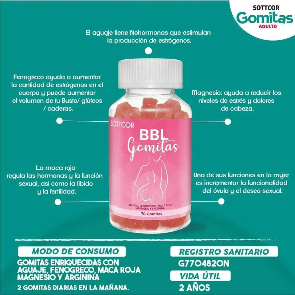 GOMITAS AGUAJE BBL SOTTCOR ADULTOS